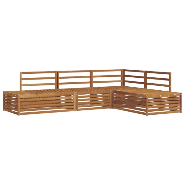 Комплект дивани за открито 4 Брой Естествен