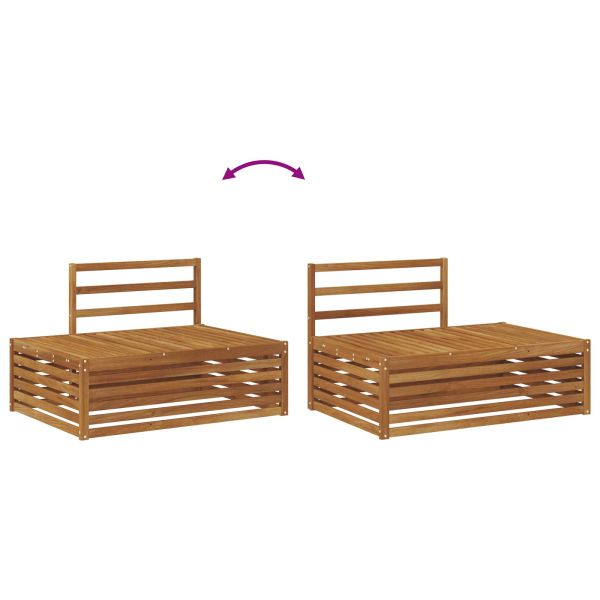 Комплект дивани за открито 5 Брой Естествен