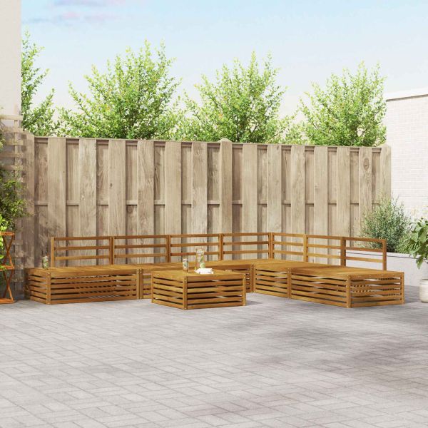 Комплект дивани за открито 7 Брой Естествен