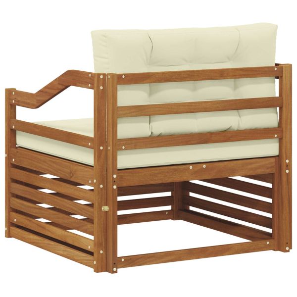 Комплект дивани за открито Солидно акациево дърво Естествен