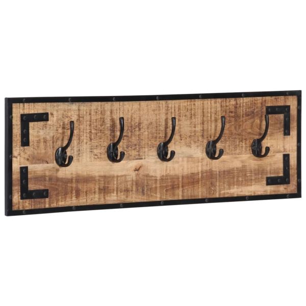 Закачалки 2 бр 80x8x25 см грубо мангово дърво масив