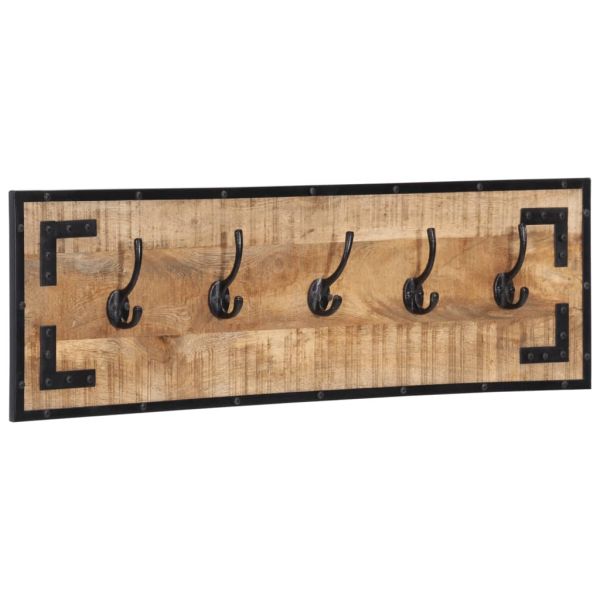 Закачалки 2 бр 80x8x25 см грубо мангово дърво масив