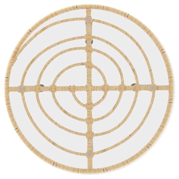 Градински трапезен комплект, 3 части, полиратан