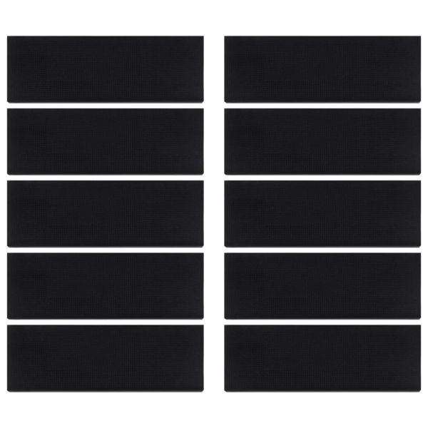 Постелки за стъпала 10 бр 25x75 см гума