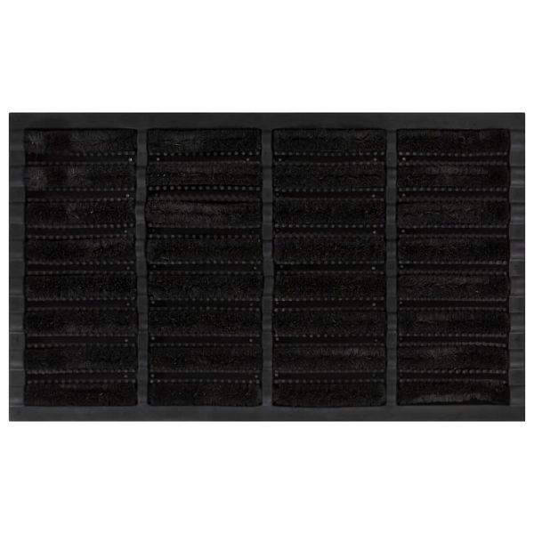 Изтривалка за врата правоъгълна 45x75 см гума и кокосови влакна