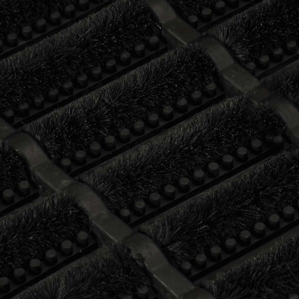 Изтривалка за врата правоъгълна 45x75 см гума и кокосови влакна