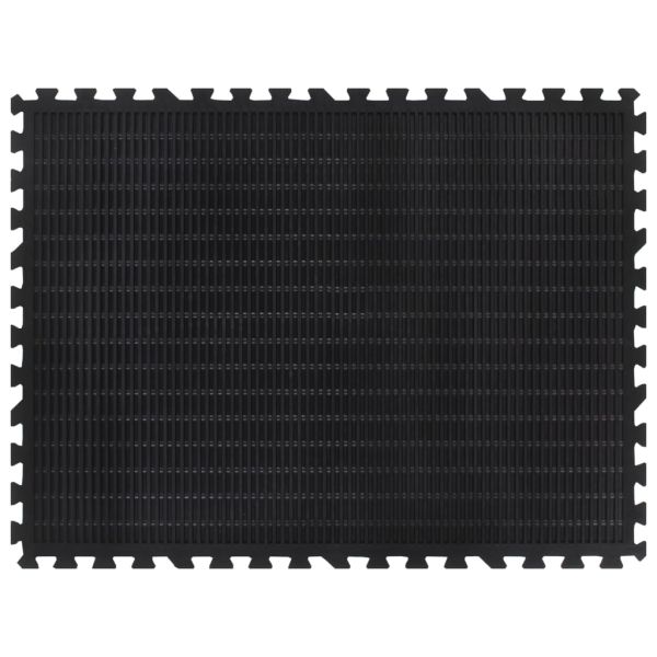 Гумена подова плочка черна 12 мм 90x120 см