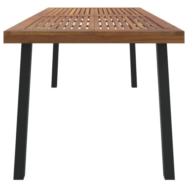 Градинска маса, 200x100x75 см, акация масив