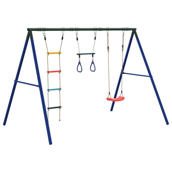 Външен комплект люлка със седалка люлка, трапец и стълба