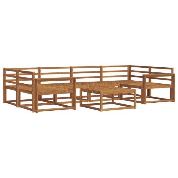 Комплект дивани за открито 7 pcs Естествен