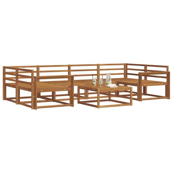 Комплект дивани за открито 7 pcs Естествен