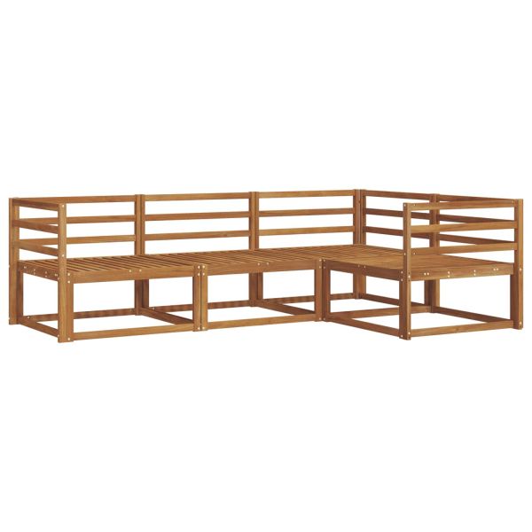 Комплект дивани за открито 4 pcs Естествен
