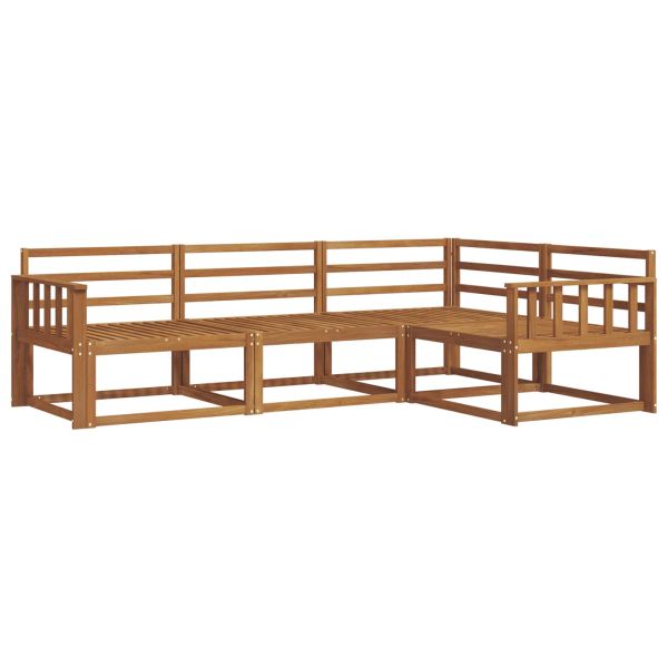 Комплект дивани за открито 4 pcs Естествен
