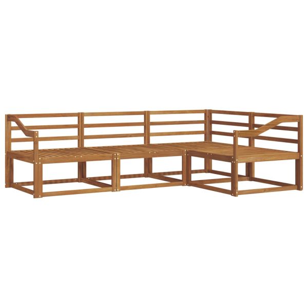 Комплект дивани за открито 4 pcs Естествен