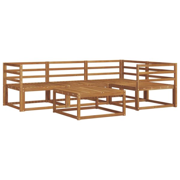 Комплект дивани за открито 5 pcs Естествен