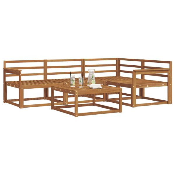 Комплект дивани за открито 5 pcs Естествен