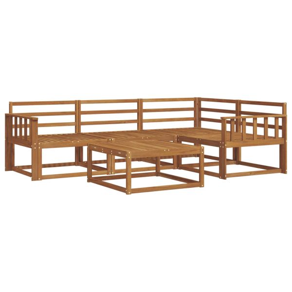 Комплект дивани за открито 5 pcs Естествен