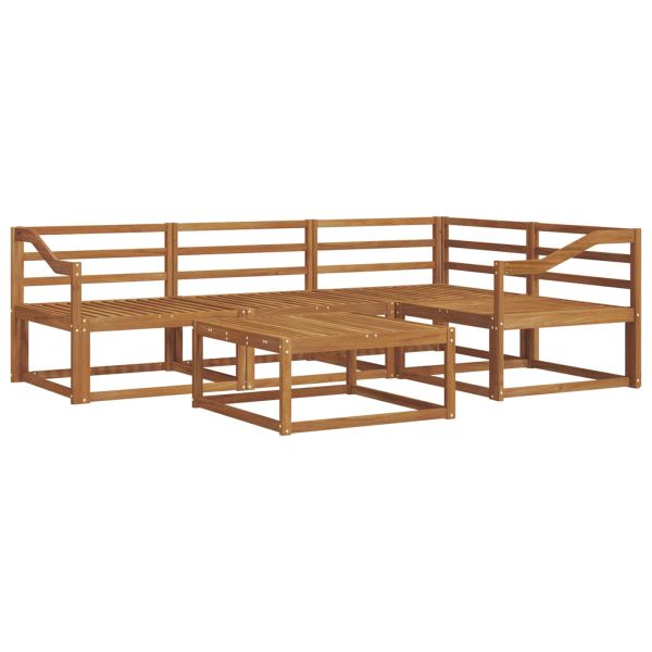 Комплект дивани за открито 5 pcs Естествен