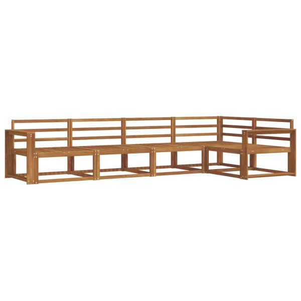 Комплект дивани за открито 5 pcs Натурално