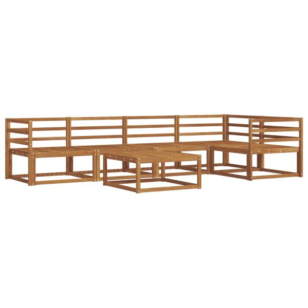 Комплект дивани за открито 6 pcs Натурално