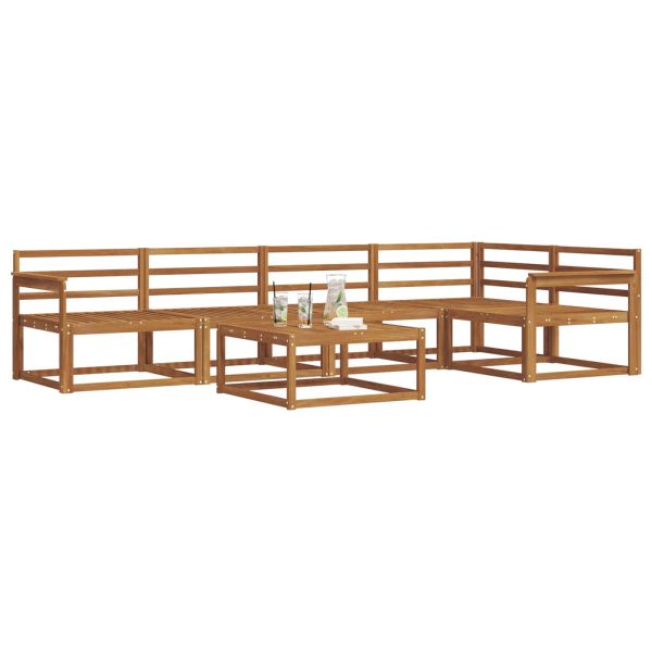 Комплект дивани за открито 6 pcs Натурално