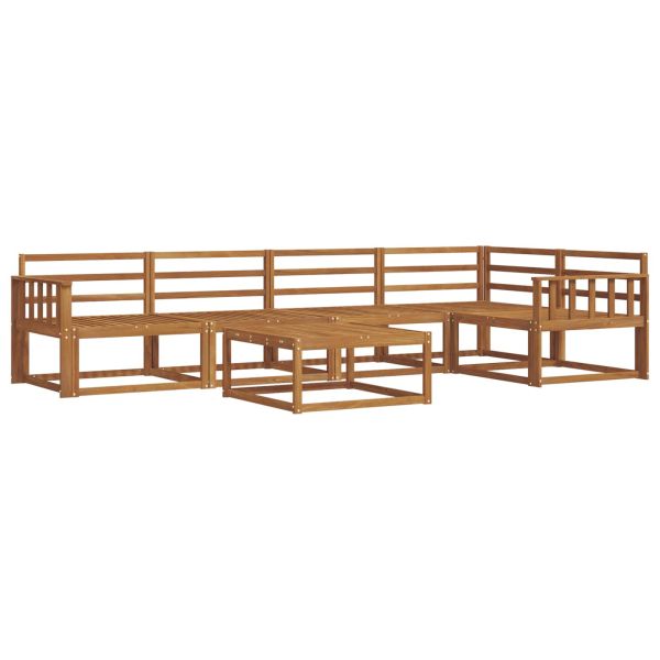 Комплект дивани за открито 6 pcs Натурално