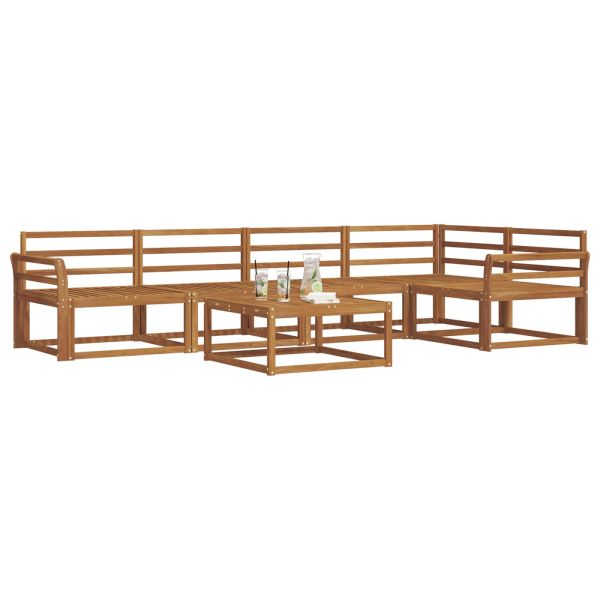 Комплект дивани за открито 6 pcs Натурално