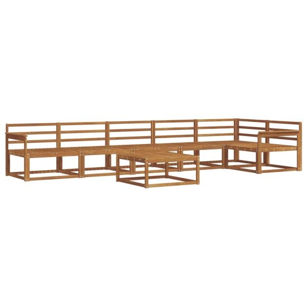 Комплект дивани за открито 7 pcs Естествен
