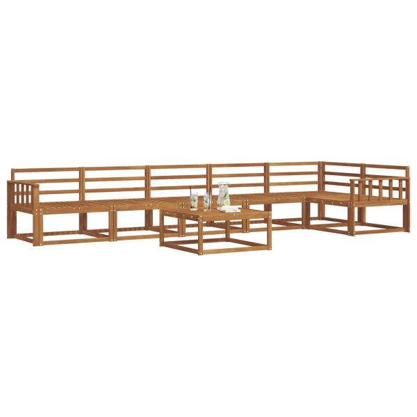 Комплект дивани за открито 7 pcs Естествен