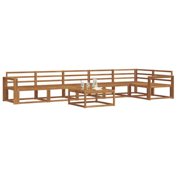 Комплект дивани за открито 7 pcs Естествен