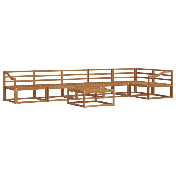 Комплект дивани за открито 7 pcs Естествен