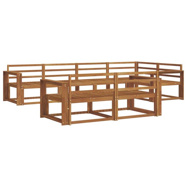 Комплект дивани за открито 7 pcs Натурално