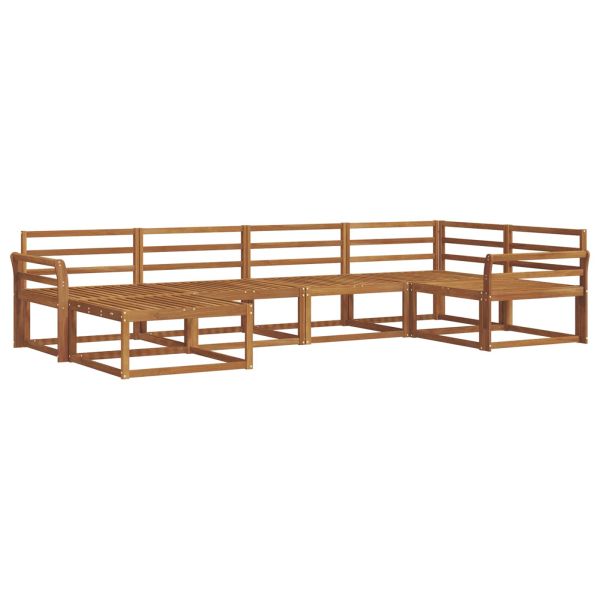 Комплект дивани за открито 6 pcs Натурално