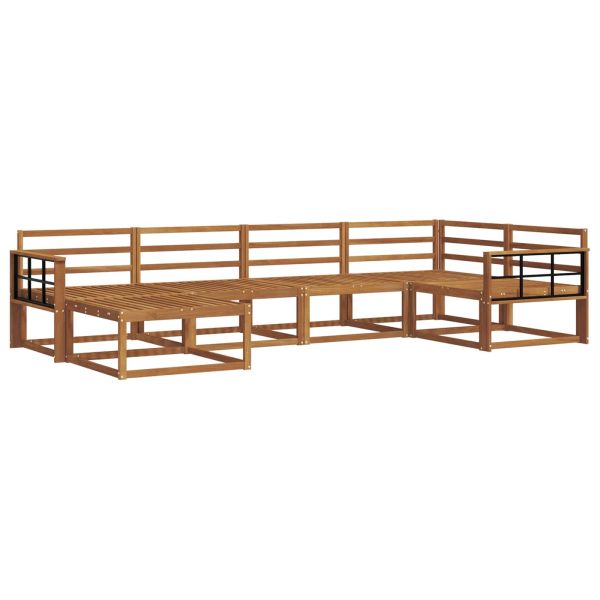 Комплект дивани за открито 6 pcs Натурално