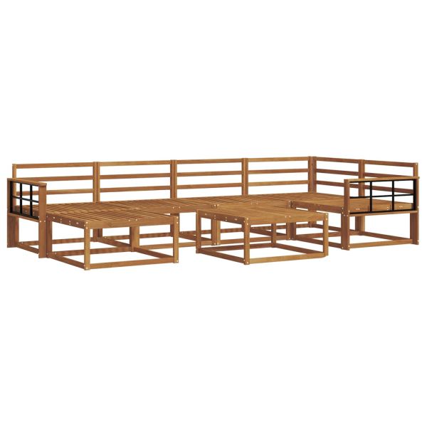 Комплект дивани за открито 7 pcs Естествен