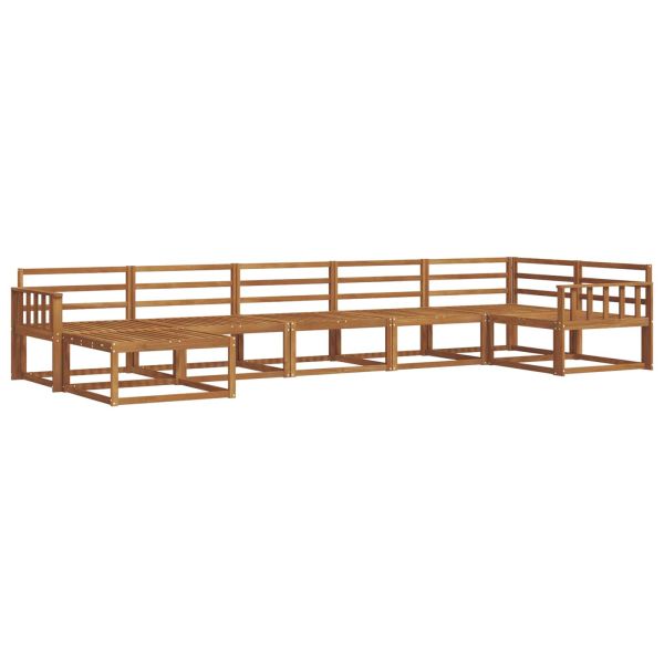 Комплект дивани за открито 7 pcs Естествен