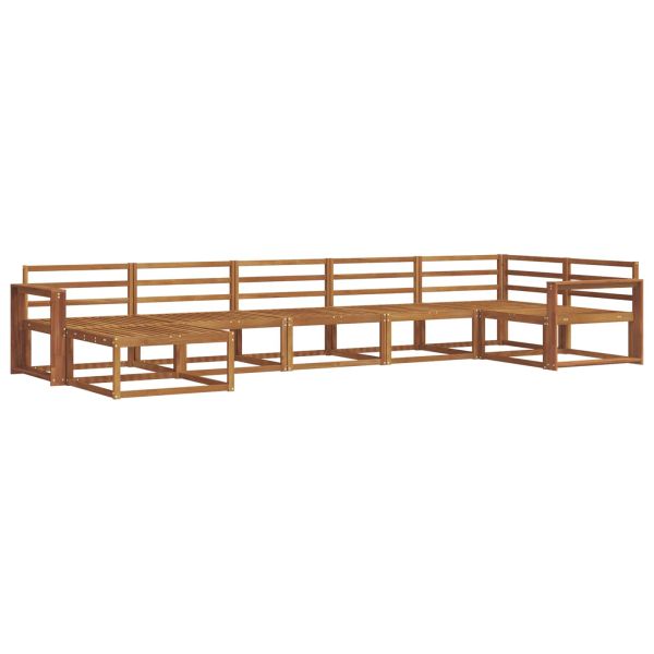 Комплект дивани за открито 7 pcs Естествен