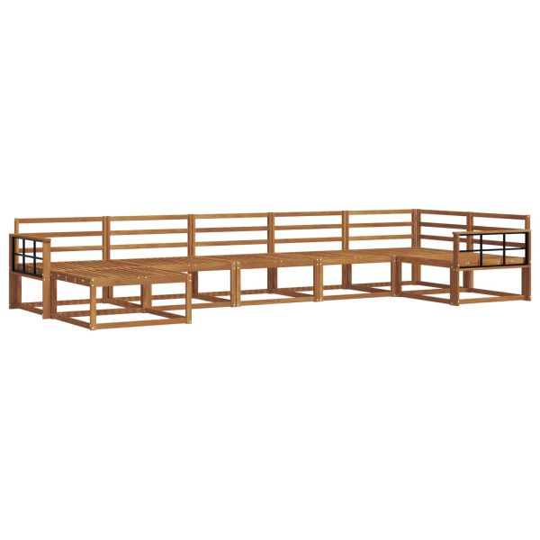 Комплект дивани за открито 7 pcs Естествен