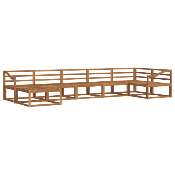 Комплект дивани за открито 7 pcs Естествен