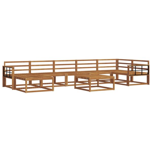 Комплект дивани за открито 8 pcs Естествен