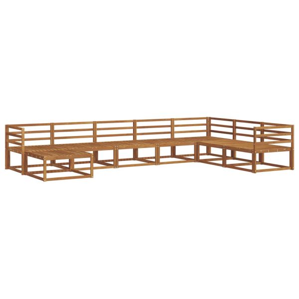 Комплект дивани за открито 8 pcs Естествен