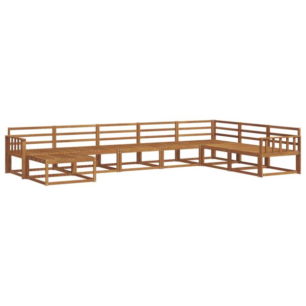 Комплект дивани за открито 8 pcs Естествен