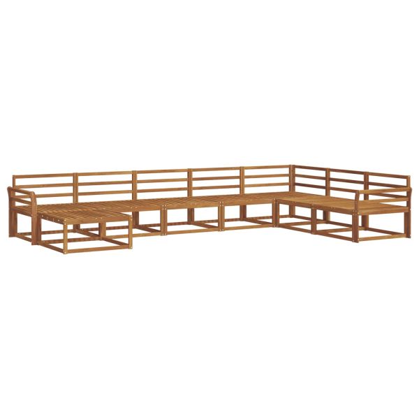 Комплект дивани за открито 8 pcs Естествен