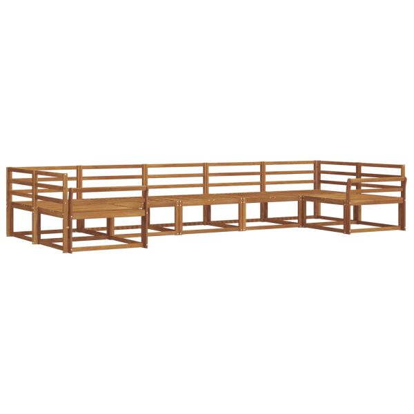 Комплект дивани за открито 7 pcs Естествен