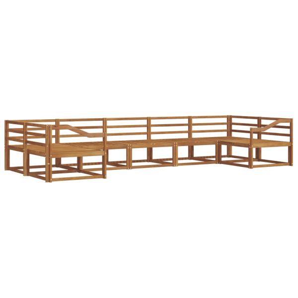 Комплект дивани за открито 7 pcs Естествен