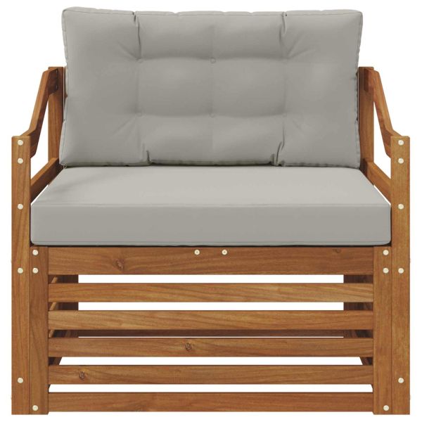 Комплект дивани за открито Солидно акациево дърво Естествен