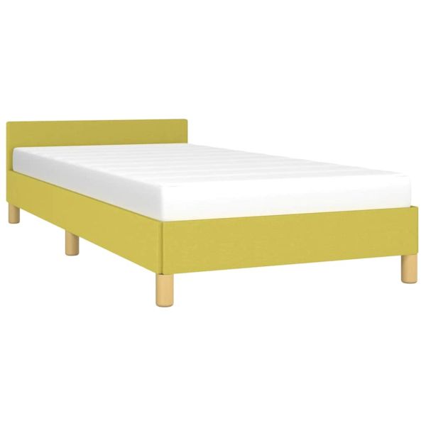 Рамка за легло без матрак, зелена, 100x200 см, плат