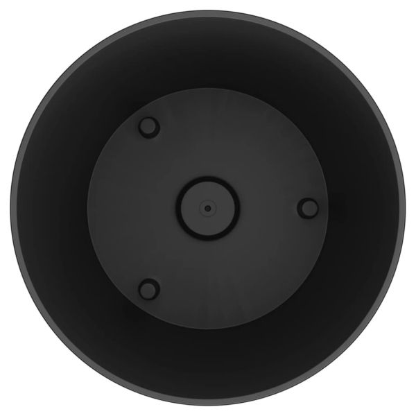 Саксия с подвижна вложка антрацит 35/37,5 л PP ратан