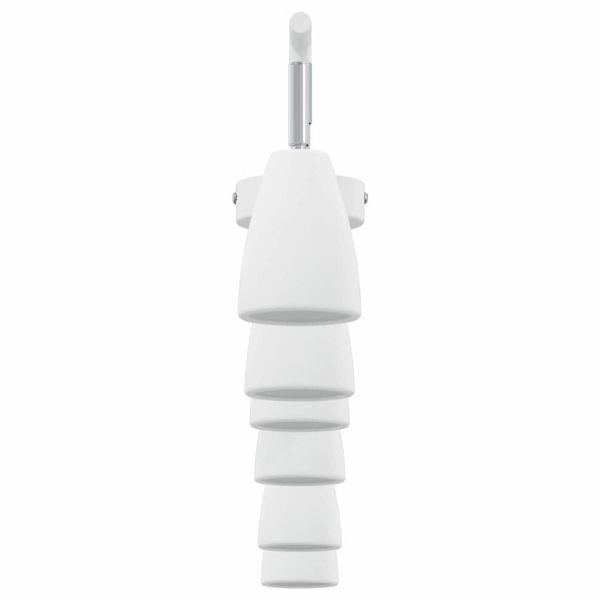 Таванен спот с прожектори Бяло 25.5 x 8 x 16 см Метал