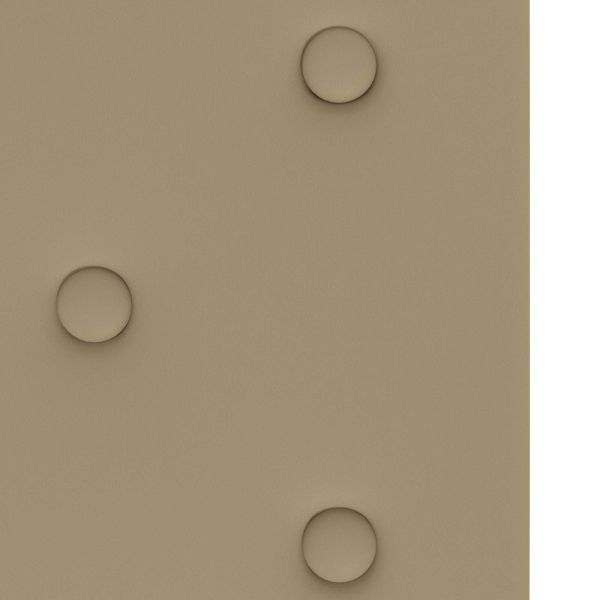 Стенно табло за легло 12 pcs Капучино 90 x 30 cm Изкуствена